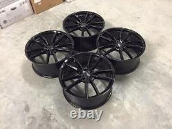 18 Golf R Pretoria Style Alloy Wheels Gloss Black Fits Volkswagen Caddy Golf
