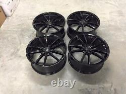 18 Golf R Pretoria Style Alloy Wheels Gloss Black Fits Volkswagen Caddy Golf