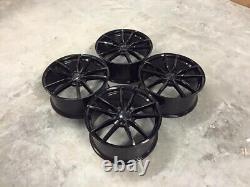 18 Golf R Pretoria Style Alloy Wheels Gloss Black Fits Volkswagen Caddy Golf