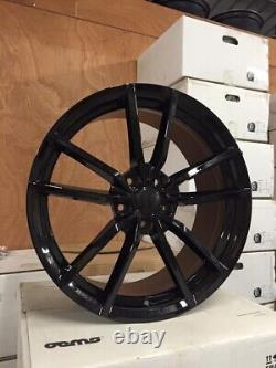 18 Golf R Pretoria Style Alloy Wheels Gloss Black Fits Volkswagen Caddy Golf