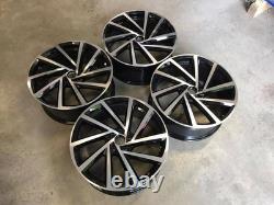 18 Golf R Spielberg Style Alloy Wheels Gloss Black Fits MK6 MK7 MK8 Caddy