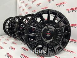 18 Inch Ford Transit Rally Style Gloss Black Alloy Wheels -Transit Custom 5x160