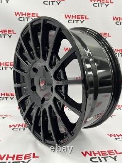 18 Inch Ford Transit Rally Style Gloss Black Alloy Wheels -Transit Custom 5x160