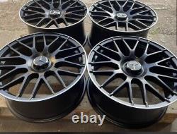 18 Mercedes C63S Style Alloy Wheels SATIN Polished Edge for Mercedes A-Class