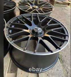 18 Mercedes C63S Style Alloy Wheels SATIN Polished Edge for Mercedes A-Class