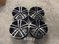 18 NEW VW Golf Nogaro Style Alloy Wheels Gloss Black Polished MK5 MK6 MK7 5x112