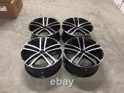 18 NEW VW Golf Nogaro Style Alloy Wheels Gloss Black Polished MK5 MK6 MK7 5x112