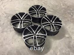 18 NEW VW Golf Nogaro Style Alloy Wheels Gloss Black Polished MK5 MK6 MK7 5x112