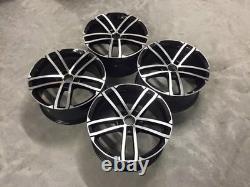 18 NEW VW Golf Nogaro Style Alloy Wheels Gloss Black Polished MK5 MK6 MK7 5x112