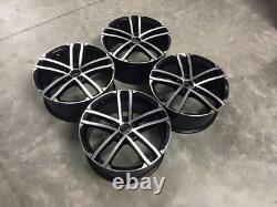 18 NEW VW Golf Nogaro Style Alloy Wheels Gloss Black Polished MK5 MK6 MK7 5x112
