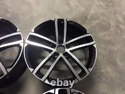 18 NEW VW Golf Nogaro Style Alloy Wheels Gloss Black Polished MK5 MK6 MK7 5x112
