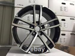 18 NEW VW Golf Nogaro Style Alloy Wheels Gloss Black Polished MK5 MK6 MK7 5x112