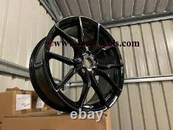 18 New Ford Focus RS MK3 Style Alloy Wheels Gloss Black Focus ST RS 5x108 63.4