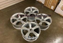 18 New TTRS Rotor Style Alloy Wheels Silver Machined Audi A3 A4 A6 A8 VW Golf