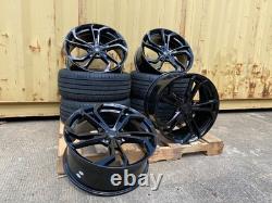 18 PRETORIA TCR Style ALLOY WHEELS X4 + TYRES Fits VW GOLF / CADDY