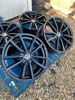 18 Pretoria Golf R Style Alloy Wheels Only Gloss Black for Volkswagen Caddy
