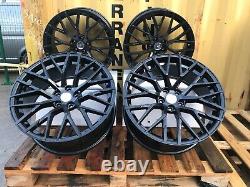 18 R8 V10 Style Alloy Wheels To Fit Audi A3 A4 A6 Vw Seat 5x112 8j Gloss Black