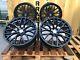 18 R8 V10 Style Alloy Wheels To Fit Audi A3 A4 A6 Vw Seat 5x112 8j Gloss Black