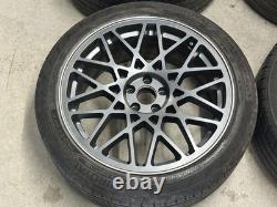 18 ROTIFORM BLQ STYLE ALLOY WHEELS 5x100 black AUDI A1 VW POLO GOLF SKIDA FABIA