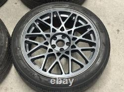 18 ROTIFORM BLQ STYLE ALLOY WHEELS 5x100 black AUDI A1 VW POLO GOLF SKIDA FABIA