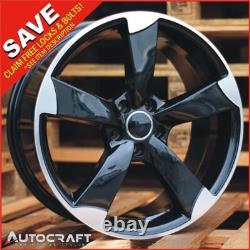 18 ROTOR BP Style ALLOY WHEELS X4 TYRES Fits AUDI A1 A3 / VW GOLF POLO