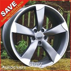 18 ROTOR MG Style ALLOY WHEELS X4 TYRES Fits AUDI A3 A4 A6 TT PCD 5X112