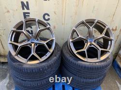 18 RS5 Style ALLOY WHEELS + TYRES Fits AUDI A3 A4 A6 TT GOLF CADDY CUPRA GM BRZ