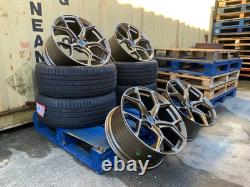 18 RS5 Style ALLOY WHEELS + TYRES Fits AUDI A3 A4 A6 TT GOLF CADDY CUPRA GM BRZ