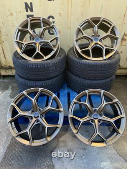 18 RS6 F BRONZE Style ALLOY WHEELS X4 + TYRES Fits AUDI A3 A4 A6 TT PCD 5X112