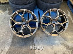 18 RS6 F BRONZE Style ALLOY WHEELS X4 + TYRES Fits AUDI A3 A4 A6 TT PCD 5X112