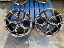 18 RS6 F BRONZE Style ALLOY WHEELS X4 TYRES Fits AUDI A3 TT /VW GOLF CADDY