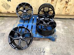 18 RS6 F Black Style ALLOY WHEELS X4 TYRES Fits AUDI A3 TT /VW GOLF CADDY