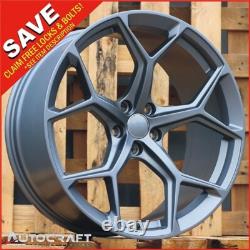 18 RS6 F MG Style ALLOY WHEELS X4 TYRES Fits AUDI A3 A4 A6 TT PCD 5X112