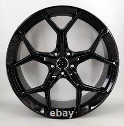 18 RS6 F black Style ALLOY WHEELS X4 TYRES Fits AUDI A1 A3 TT /VW GOLF POLO