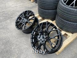 18 Reifnitz S Line S3 Style Alloy Wheels +tyres Fit Audi A3 A4 A6 Vw Seat Black