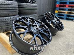 18 Reifnitz S Line S3 Style Alloy Wheels +tyres Fit Audi A3 A4 A6 Vw Seat Black