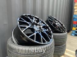 18 Reifnitz S Line S3 Style Alloy Wheels +tyres Fit Audi A3 A4 A6 Vw Seat Black