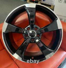 18 Rs3 Style Alloy Wheels Fits Audi A3 S3 Rs3 A4 A6 Tt 5x112 Black Pol