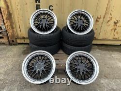 18 S3 BBS LM Style ALLOY WHEELS X4 + TYRES Fits AUDI A3 A4 LEON CUPRA