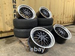 18 S3 BBS LM Style ALLOY WHEELS X4 + TYRES Fits AUDI A3 A4 LEON CUPRA