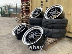 18 S3 BBS LM Style ALLOY WHEELS X4 + TYRES Fits AUDI A3 A4 LEON CUPRA