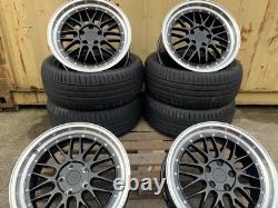 18 S3 BBS LM Style ALLOY WHEELS X4 + TYRES Fits AUDI A3 A4 LEON CUPRA