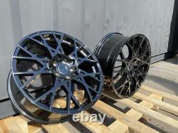 18 S3 style alloy wheels Black Rims 5x112 SWM For Seat Altea Ateca Leon Toledo