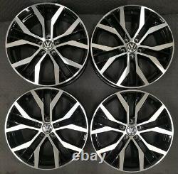 18 Santiago Style Alloy Wheels Only Black/Diamond Cut Volkswagen Golf Mk5 6 7 8