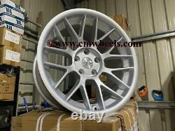 18 Strom STR2 Style Alloy Wheels MASSIVE CONCAVE Quartz Silver BMW 5 6 Series
