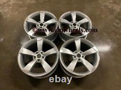 18 TTRS Rotor Style Alloy Wheels Silver Machined Audi A3 A4 A6 A8 VW Golf