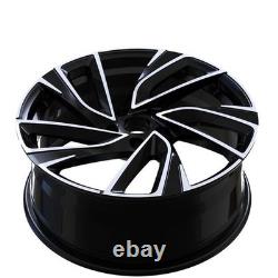 18 VW Golf Adelaide Style Alloy Wheels X4 Black Machined MK5 6 7 Audi A3