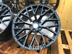 18 VW Golf Clubsport R8 Style Alloy Wheels Black MK5 MK6 MK7