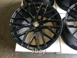 18 VW Golf Clubsport R8 Style Alloy Wheels Gloss Black MK5 MK6 MK7 MK7.5