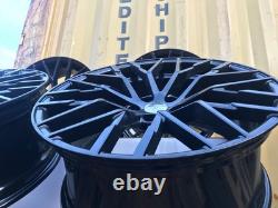 18 VW Golf Clubsport R8 Style Alloy Wheels Gloss Black MK5 MK6 MK7 MK7.5